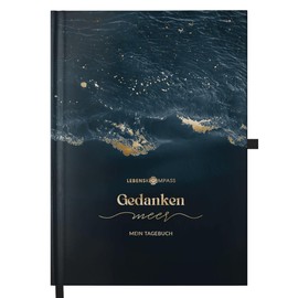 Lebenskompass® Gedankenmeer - Thought Diary "Breeze" - Diary for Adults - Feeling Diary, Mood Diary to Fill in - Journal Book for More Mindfulness in Everyday Life