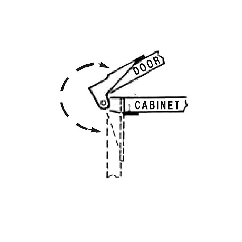 Hinge Outlet Pivot Door Hinges, Nickel - Top and Bottom