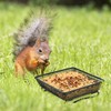 4 Pcs 7x7 Inch Metal Ground Bird Feeder Tray –