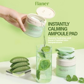 Cypress Aloe Calming Toner Pads – Instantly Cooling & Soothing Centella Asiatica Toner, Reduce Redness, Pore Care, Vegan & Dermatologically Tested for Sensitive Skin and Acne-Prone Skin, 70 Sheets
