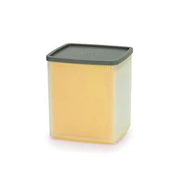 Joseph Joseph Duo Box Grater with container, Kitchen Cheese Grater with Coarse and Fine Blades, Light Yellow