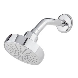 DICA, Regadera Ecologica con Brazo y Chapetón, Acero Inoxidable, Plastico ABS, Acabado Cromo, Ancho de 160mm, 1 año de Garantia, 4541