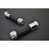 ALCAN HANDS G00058D Anex Grip (Integrated Bar End) Aluminum + Rubber Silver Handle Diameter φ22.2