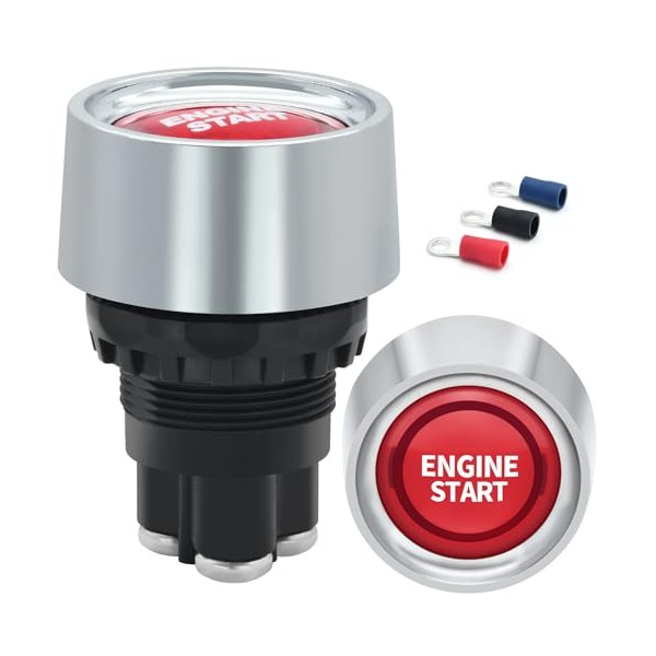 ZJWZJH ZJWZJH (50Amp) Engine Start Ignition Switch Momentary 12V DC