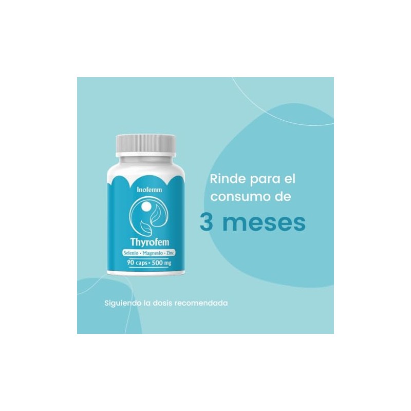 Thyrofem Selenio Magnesio Zinc Suplemento Alimenticio Capsulas