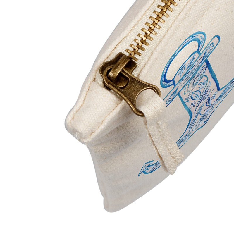 Mr. & Mrs. Panda Make-Up Bag Anchor Blue, White, Hand
