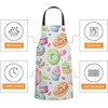 BGBDEIA Sweet Delicious Watercolor Macarons Kitchen Apron for Women Men,