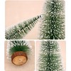 Genérico 5 Pino Arbol Miniatura Adorno Navidad Artificial Mini 15cm