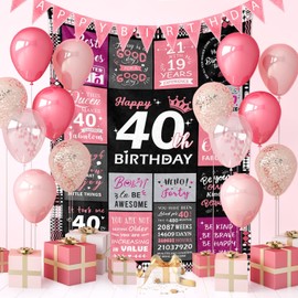40th Birthday Gifts Women Gifts for 40th Women Birthday Unique 40 Year Old Birthday Gifts for Women 40th Birthday Decorations for Women 40th Birthday Gifts Women Happy Birthday Blanket 50"x60"