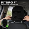 Car Headrest Cover for Interior Decor – 3-Hole Plush Mask-Style