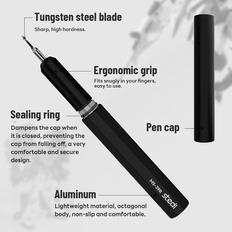 stedi Model Scriber,Tungsten steel Blades 0.2 mm,for Modeling Hobby,RG Scale