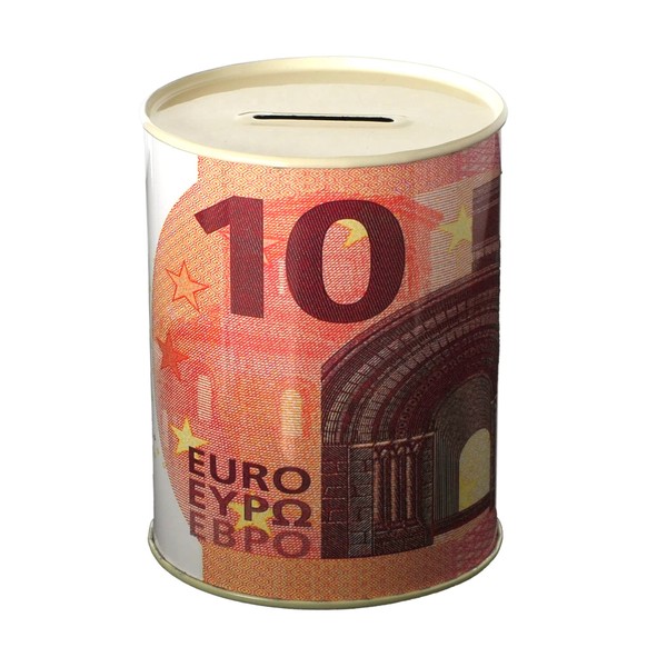 Money Box Money Paper Coin Banknotes Made of Metal Do