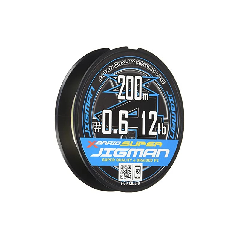 X-Braid Super Jigman X4 200m No. 0.6, 12lb5 Color