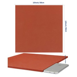 FlySkip 15x15Inch Heat Press Pad Mat 0.3" Thickest Silicone Pad for Heat Press Machine Flat Heat Transfer Press Replacement Pad (15x15Inch)