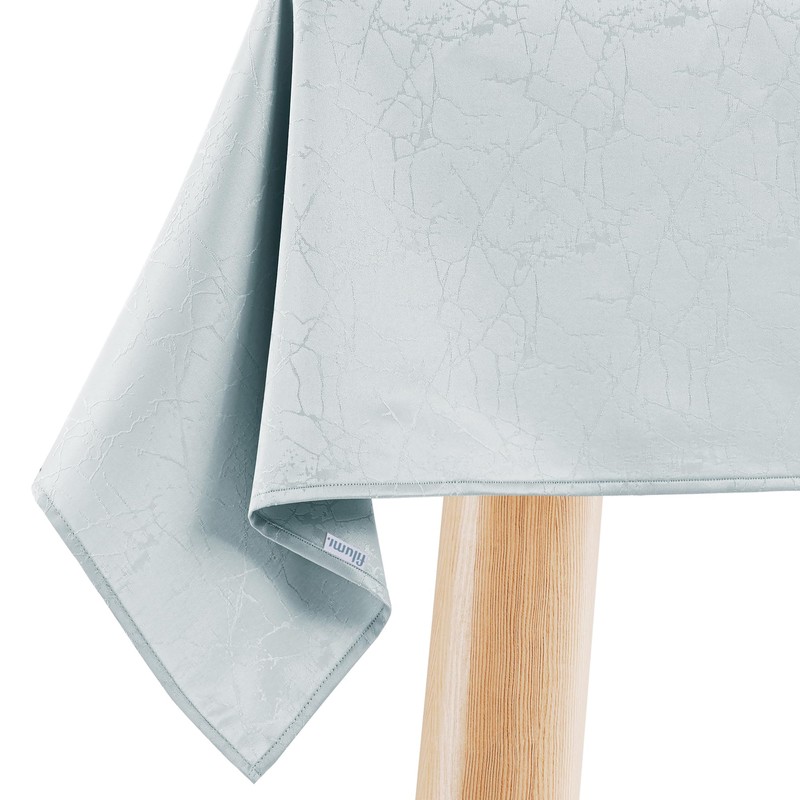 Filumi Tablecloth 120 x 160 cm Oval Silver Washable for