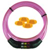 Symbol Cable Lock Pink + 4 Spoke Reflectors