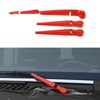 RAZPOY JK Windshield Wiper Blade Trim, 3PCS Front & Rear
