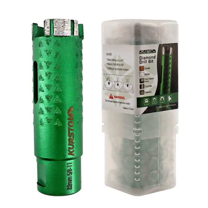KURSTOL Diamond Core Drill Bits - 1-1/4 Inch with 58-11