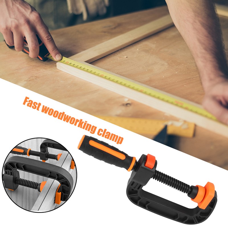 2Pcs C Clamp 2 Inch 3 Inch Adjustable Quick Release