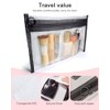 3 Pack Clear Makeup Bags - Organize Your Essentials in