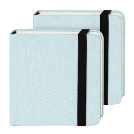 Funto Watercolor Journal, 4.7x4.7, 2 Pack, 24 Sheets Each, 100% Cotton Hot Press, 300gsm/140lb, Art Supplies for Mixed Media