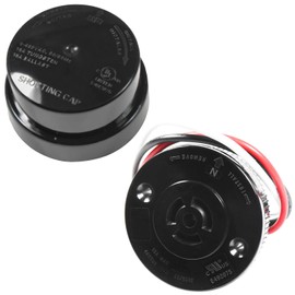 HQRP Photocell Sensor Shorting Cap w/Receptacle, Outdoor Light Photoelectric Switch Short Circuit Cap Socket, Twist Lock Plug Base for Led Garage Light, Outdoor Pole Light, Landscape Lightening etc.
