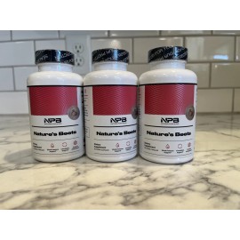 3X Natures Pure Blend Nature's Beets Dietary Supplement 60 Capsules Exp 3/28