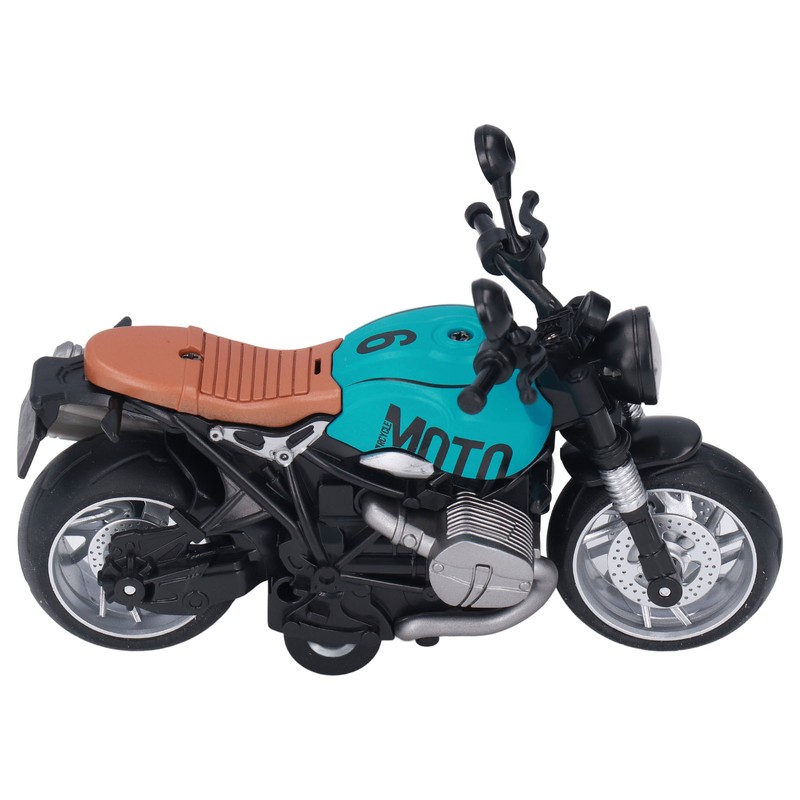1:12 Pull Back Motorcycle Toy Cool Retro Motorcycle Toy with