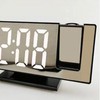 Projection Alarm Clock Large Screen ABS Mirror Surface LED Based