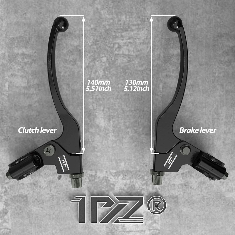 1PZ JP2-CL7 Motorcycle Brake and Clutch Handleset 7/8" 22mm Aluminum