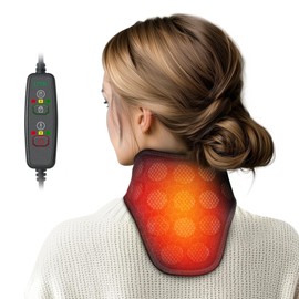 UTK Far Infrared Heating Pad for Neck Relief, Portable Electric Heated Neck Wrap, Neck Soreness & Stiffness Relief, Auto Shut Off