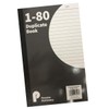 Full Size A5 Duplicate Book Numbered Cash 1 - 80