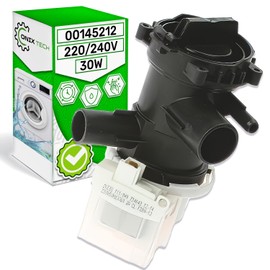 Washing Machine Pump 30 W with Original Code 00145212 145212 for Bosch Siemens iQ100 iQ300 iQ500 Avantixx Extra Class Classixx VarioPerfect ONIX TECH