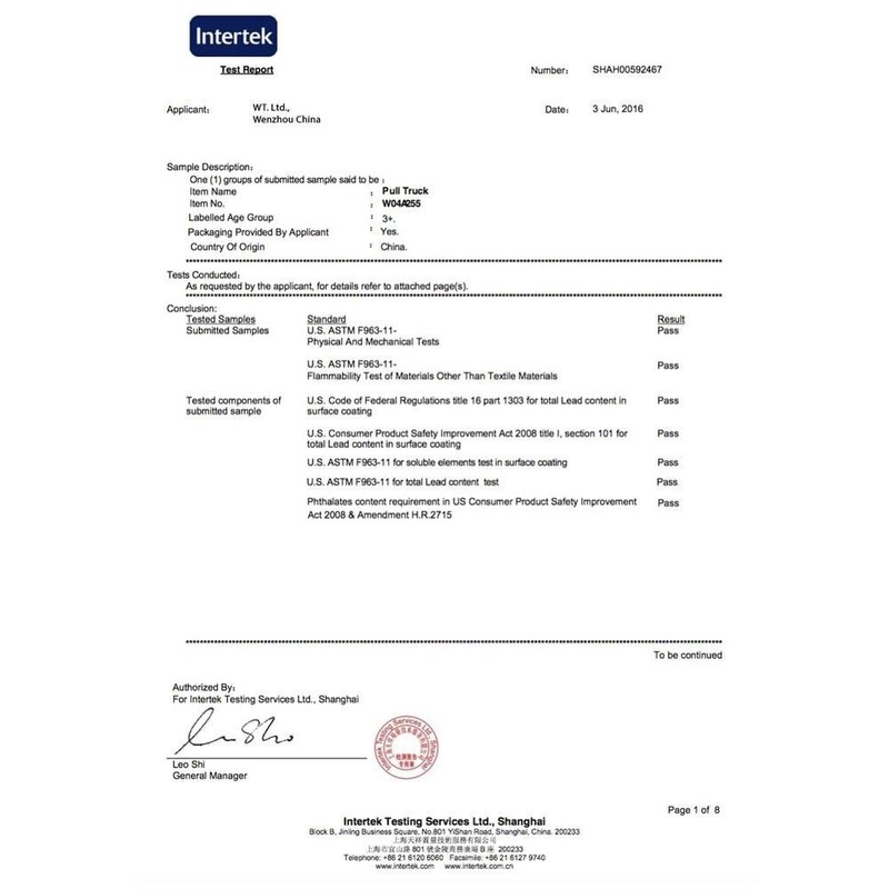 Set of Wooden Truck with Building Tools