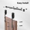 WINSOON 5-16FT Single Wood Sliding Barn Door Hardware Kit 8FT