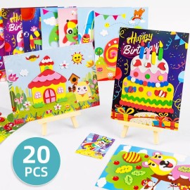 donwell 20pcs 3D Stickers for Kids - Fun & Educational DIY Puzzle Toy for Early Learning