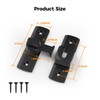 2 Pcs Degree Barn Door Latch, 180/90 Sliding Barn Door