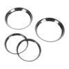 4 Pcs Air Outlet Cover Carbon Fiber Style Dashboard AC