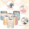 Fuutreo 6 Rolls 236.22 ft Boho Bulletin Board Borders Back