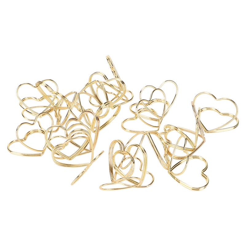 50Pcs Place Card Holder Heart Shape Cute Colorfast Table Card