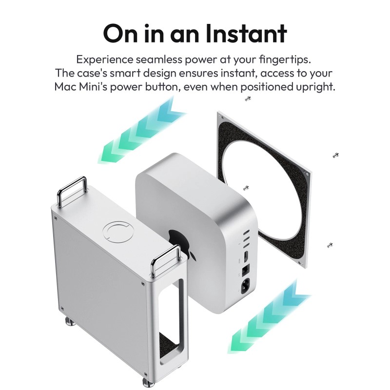 Ulanzi QT01 Aluminum Alloy Case for Mac Mini M4 M4