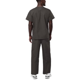 Adar Universal Unisex Scrubs - Unisex Drawstring Scrub Set - 701 - Pewter - 2X