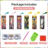 Puraikcmi 6 PCS 5D DIY Diamond Art Bookmarks Kit Cats