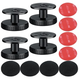 Wjelet 4 Pcs Anti Shake Headboard Stoppers, Adjustable Threaded Bed Frame Support Tool for Stabilizing Beds, Cabinets, and Sofas, Perfect Headboard Stoppers for Wall and Floor Fixing, 27 to 40mm