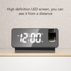 Locadence Projection Alarm Clock, Time Date Temperature Display 180 Degree
