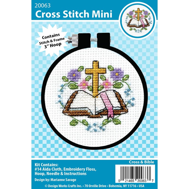 Design Works Crafts Inc. Cross & Bible Counted Cross Stitch