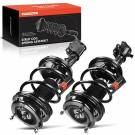 A-Premium Front Pair (2) Complete Strut & Coil Spring Assembly Compatible with Suzuki Aerio 2004 2005 2006 2007 L4 2.3L, Driver and Passenger Side