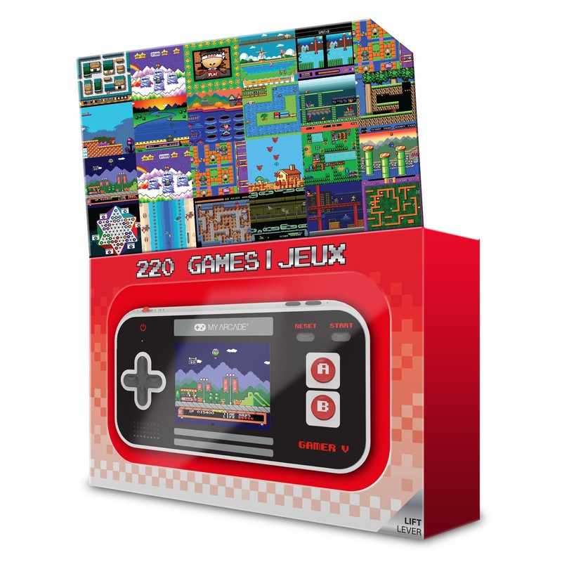 My Arcade Gamer V Classic-Red: Portable Gaming System with 220