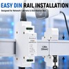 Ethernet Surge Protector PoE, DIN-Rail Gigabit Network Lightning Arrester