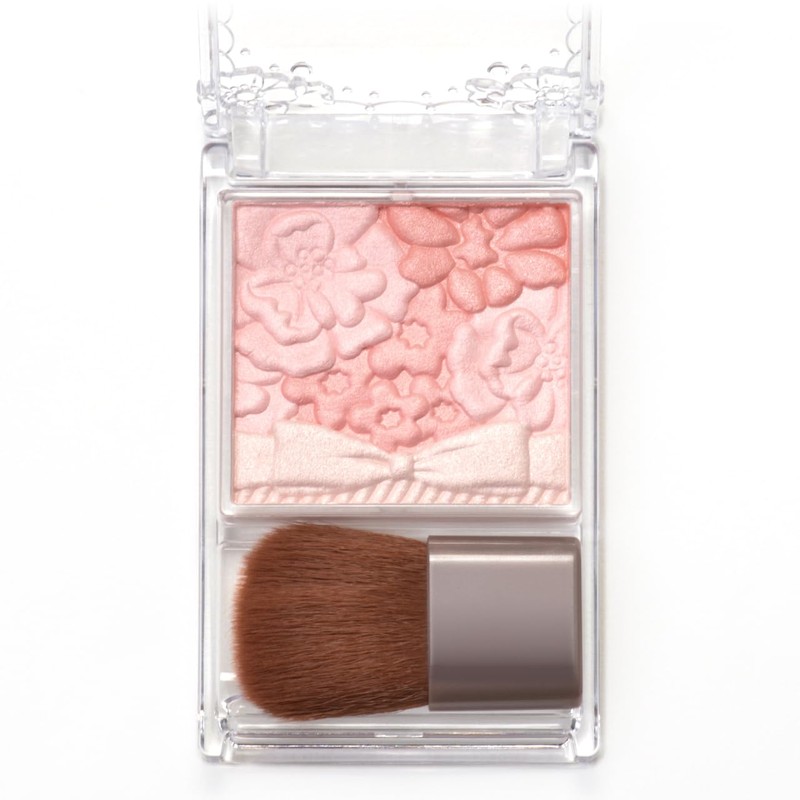 Canmake Grow Fleur Cheeks, 18 Peach Whip Fleur, Powder Cheek,